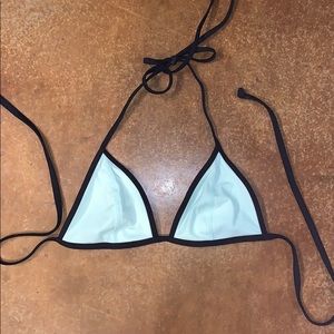 PINK brand blue triangle bikini top